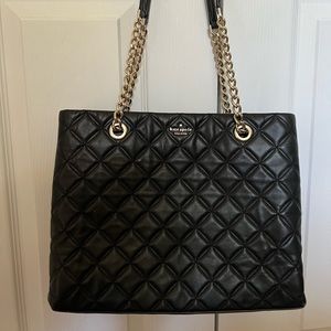 Black Kate Spade Quilted Tote